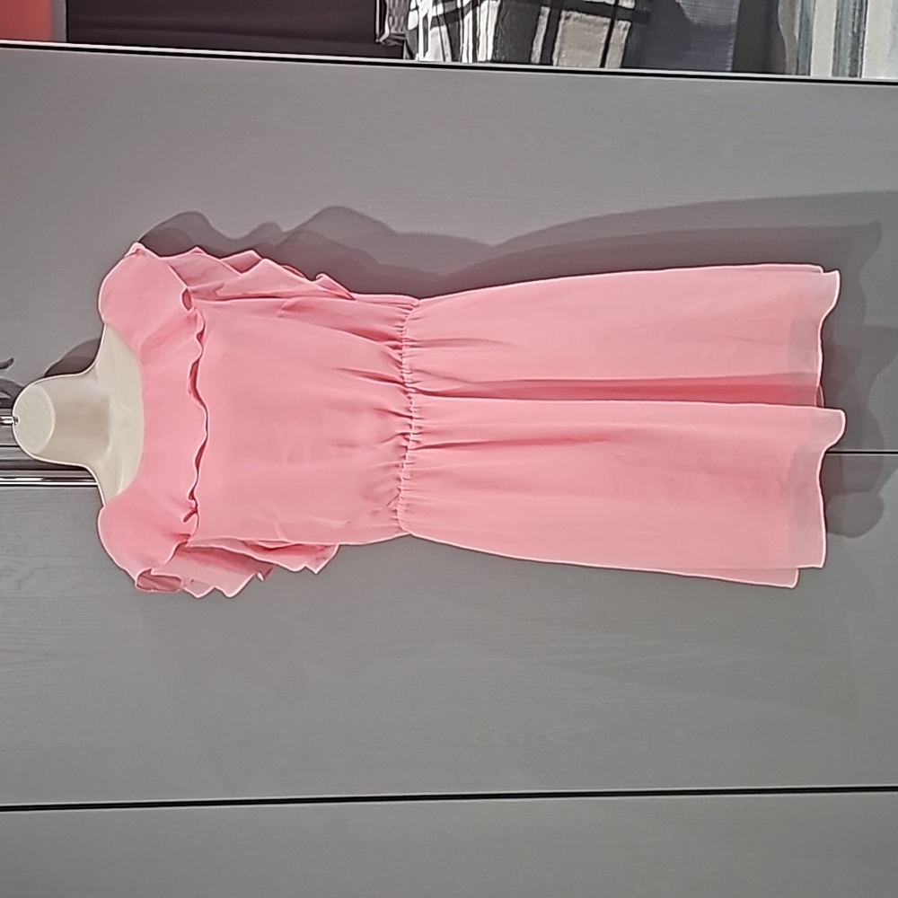 H&M coral pink dress